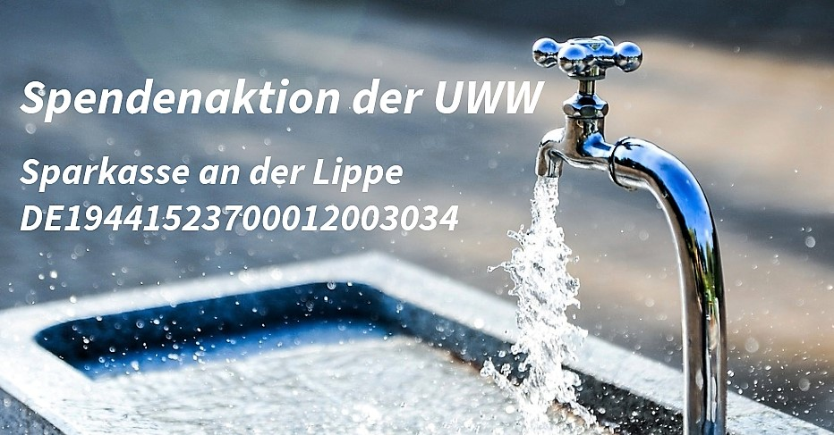 Die UWW informiert am Freitag auf dem Wochenmarkt über ihre Spendenaktion. ABB.: UWW