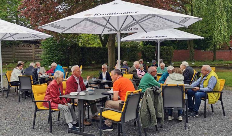 Im Kolpinggarten an der Wienbrede treffen sich die Kolpinger dann im September wieder zu einen Café-Nachmittag. Foto: Privat