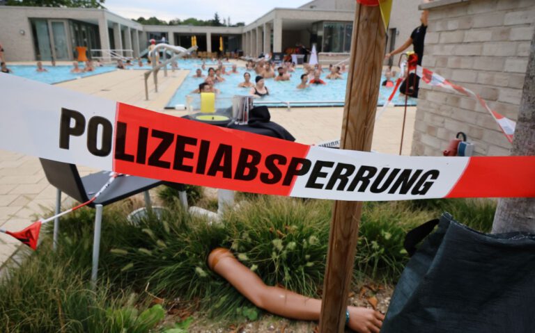 Wenn das Solebad in Werne für einen Abend zum Tatort wird