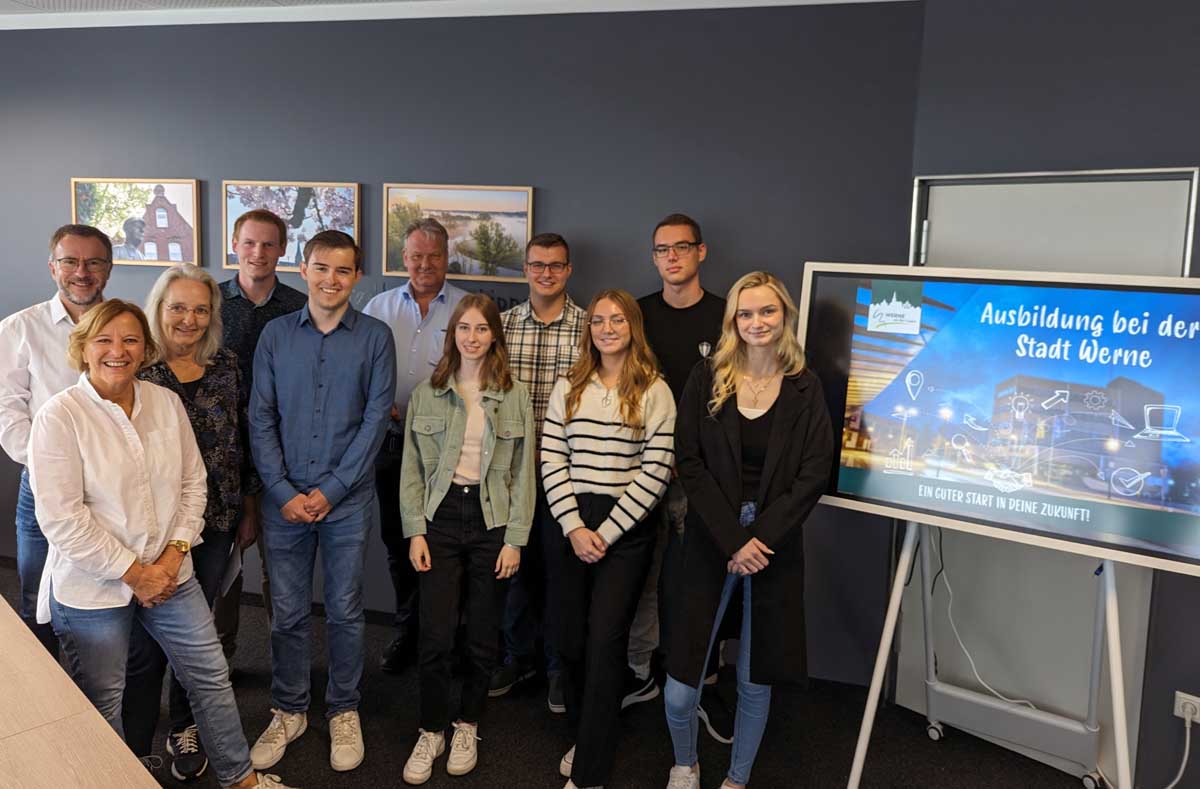 Ausbildungsstart Sechs neue Azubis bei der Stadt Werne begrüßt Werne