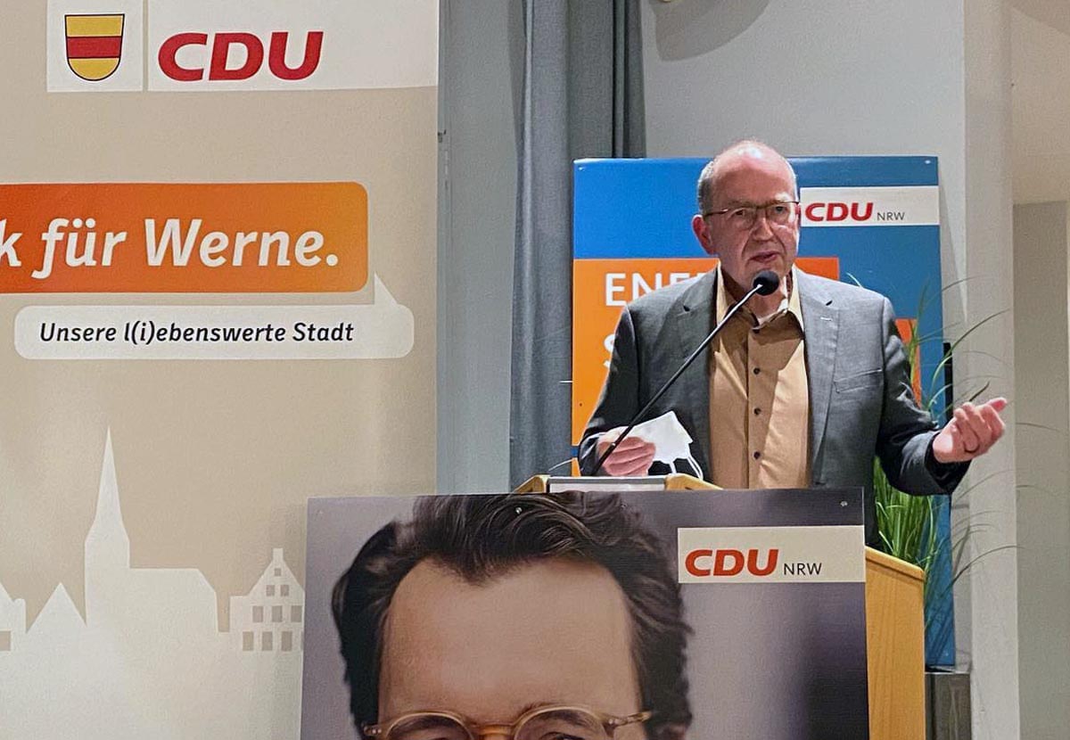 Rolf Weißner wurde im März 2022 neuer Vorsitzender der CDU in Werne. Nun legt er alle politischen Ämter nieder. Foto: CDU