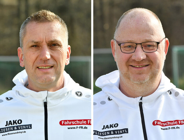 Das Trainer-Duo Marcus Neuhaus und André Jäger startet mit der A1-Jugend in die Meisterschaftssaison. Fotos: MSW
