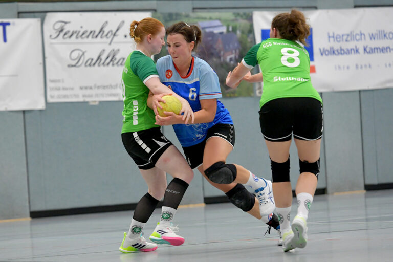 Anne Klostermann steuerte sieben Tore zum Sieg ihrer Mannschaft über HSG Rietberg-Mastholte bei. Foto: MSW
