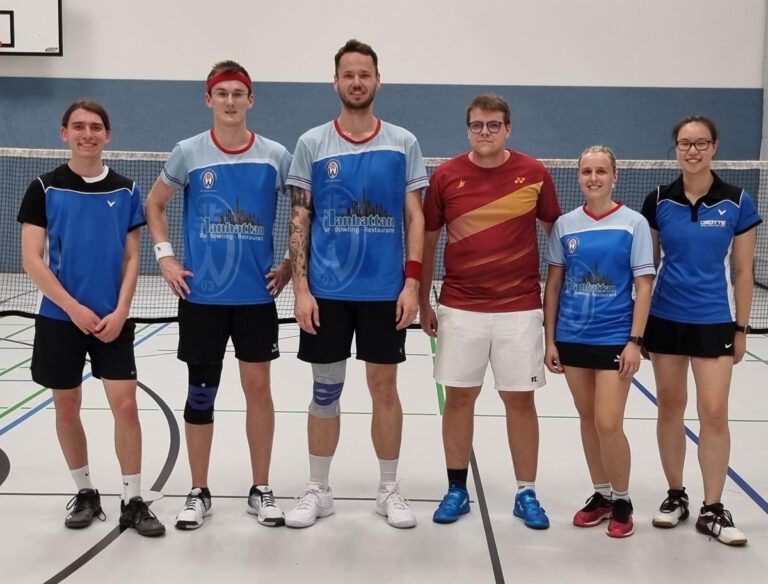 Die erste Mannschaft des TV Werne Badminton war erfolgreich. Foto: privat
