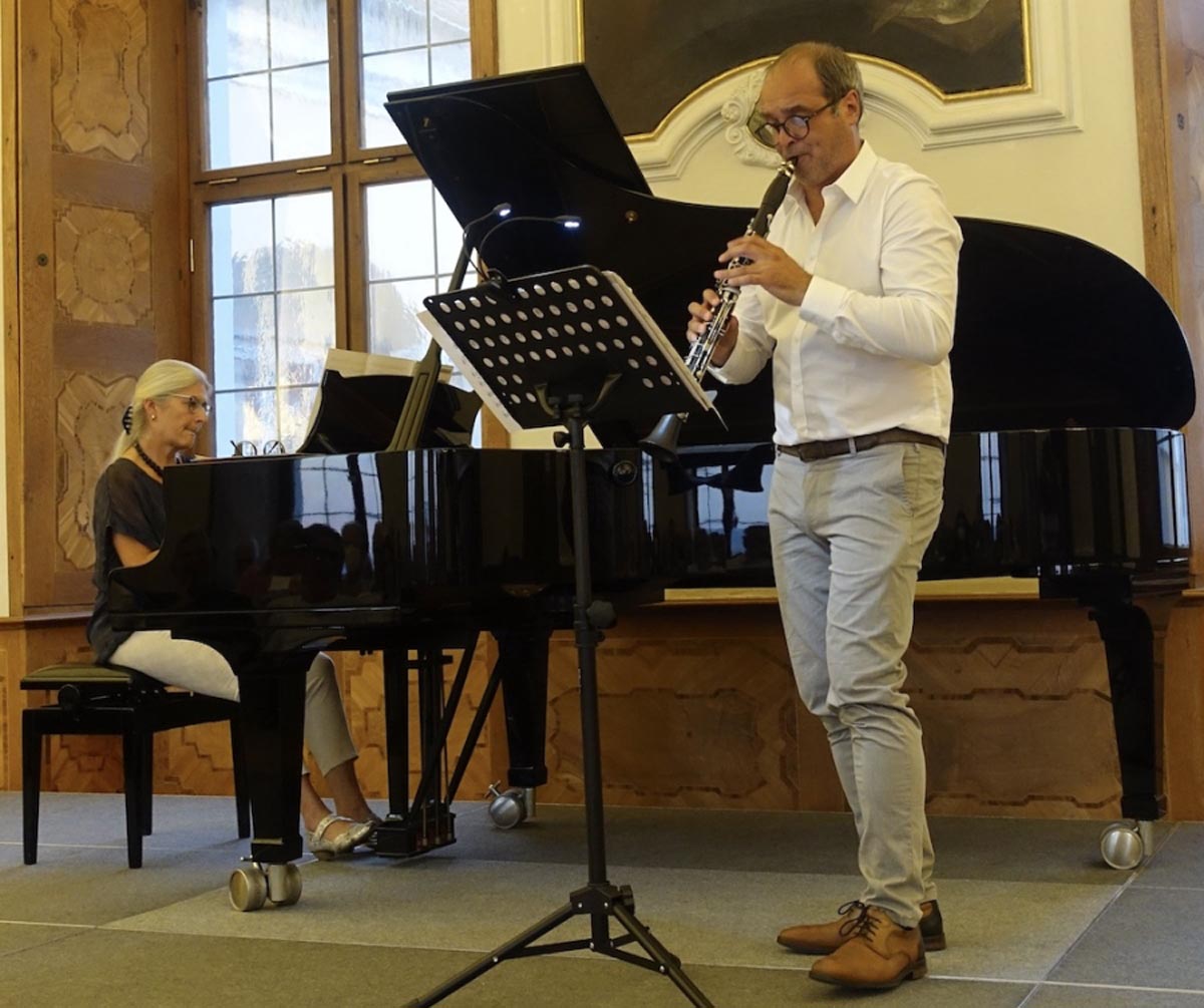 Hubert Salmhofer ist Professor für Klarinette an der Gustav Mahler Uni Klagenfurt, genau wie Elisabeth Väth-Schadler, die Solistin, Kammermusikerin und Liedbegleiterin mit vielen Auszeichnungen ist. Foto: privat
