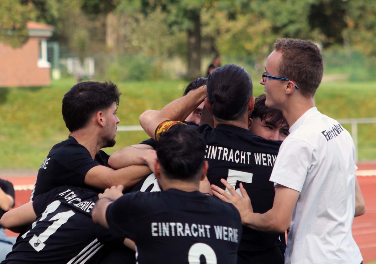 Eintracht Werne freute sich über einen wichtigen Heimsieg gegen den VfL Mark. Archivfoto: Wagner