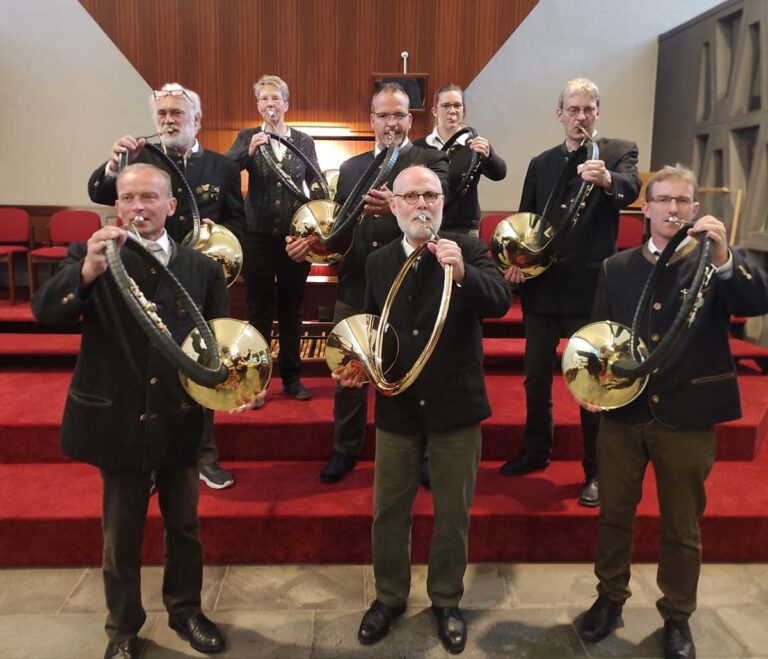 Die Bläsergruppe Drensteinfurt-Walstedde gestaltet die Hubertus-Messe in der Pfarrkirche St. Christophorus am kommenden Sonntag. Foto: privat