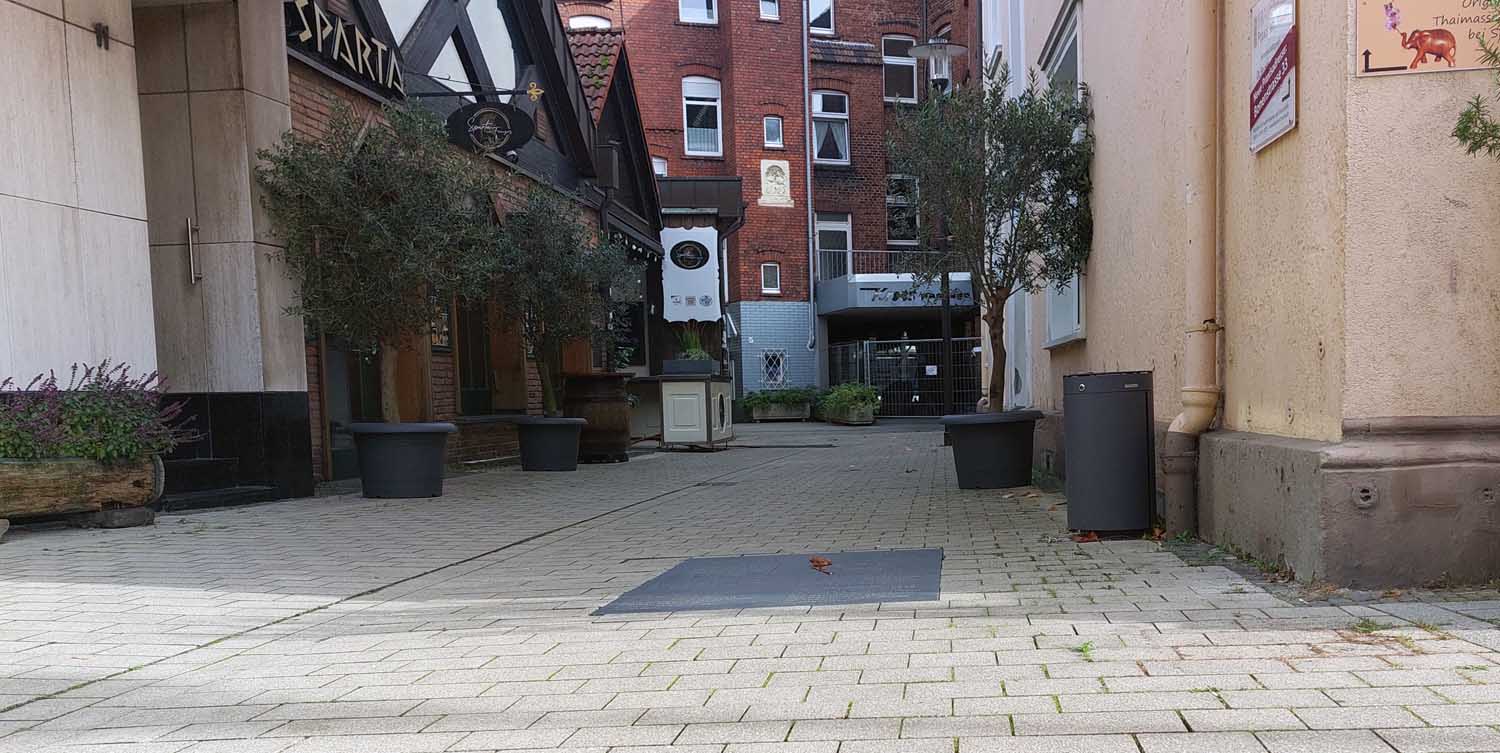 In dieser Gasse stand einst die jüdische Synagoge in Werne. Foto: Wagner