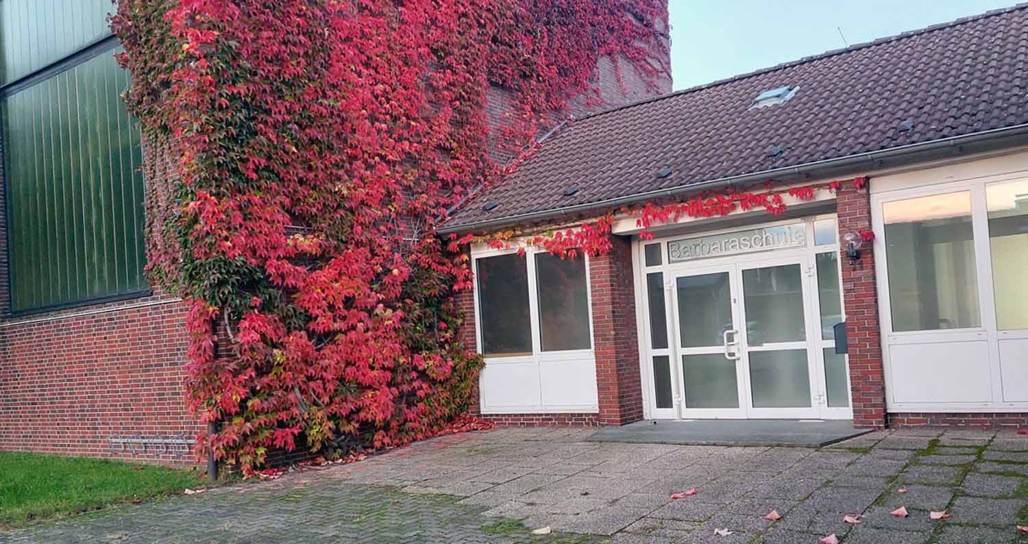 Die ehemalige Barbaraschule dient der Stadt Werne nun auch als Unterkunft für Geflüchtete. Foto: Wagner