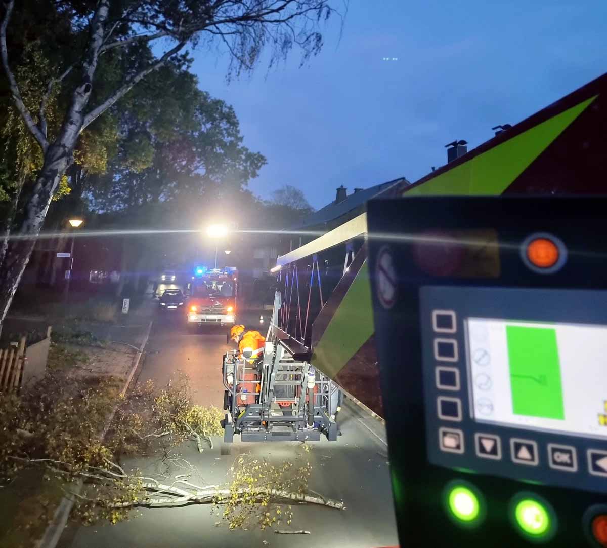 Die Freiwillige Feuerwehr musste am Donnerstag einige sturmbedingte Einsätze abarbeiten. Foto: FFW