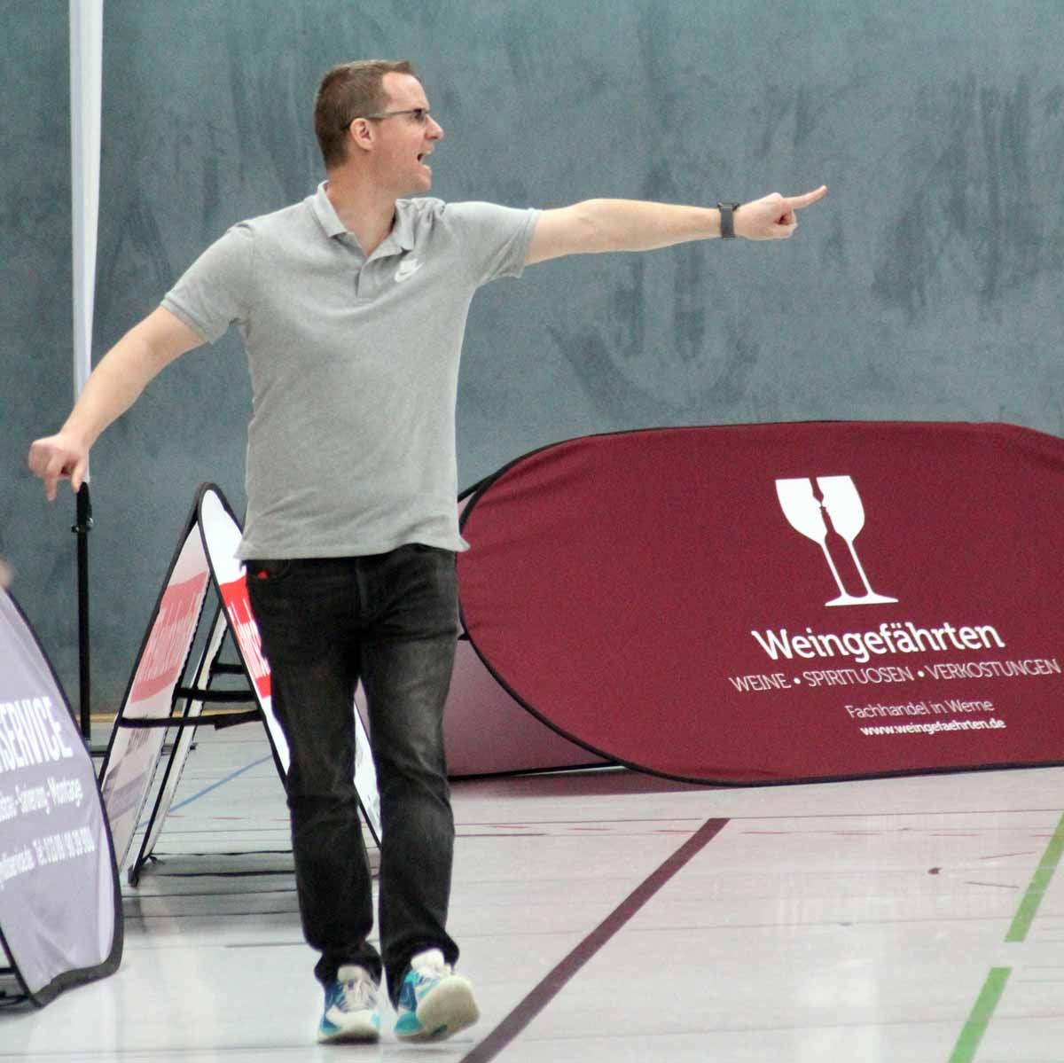 LBW-Trainer Christoph Henke konnte sehr zufrieden mit dem Auftritt seiner Mannschaft sein. Foto: Timo Wagner