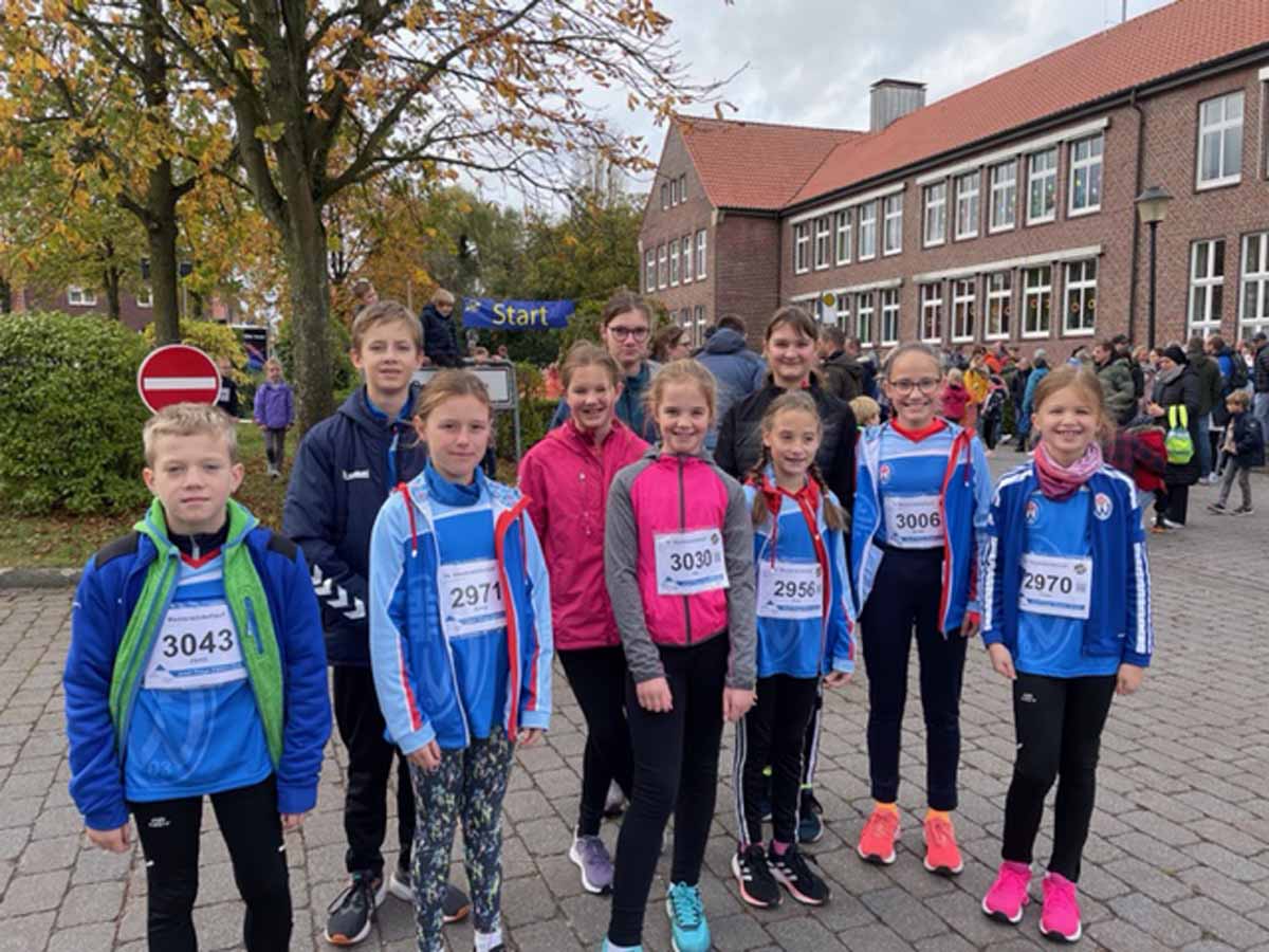Gute Zeiten erzielten die Mädchen und Jungen der TVW-Leichtathletikabteilung beim Westerwinkellauf in Herbern. Foto: Pia Eggers