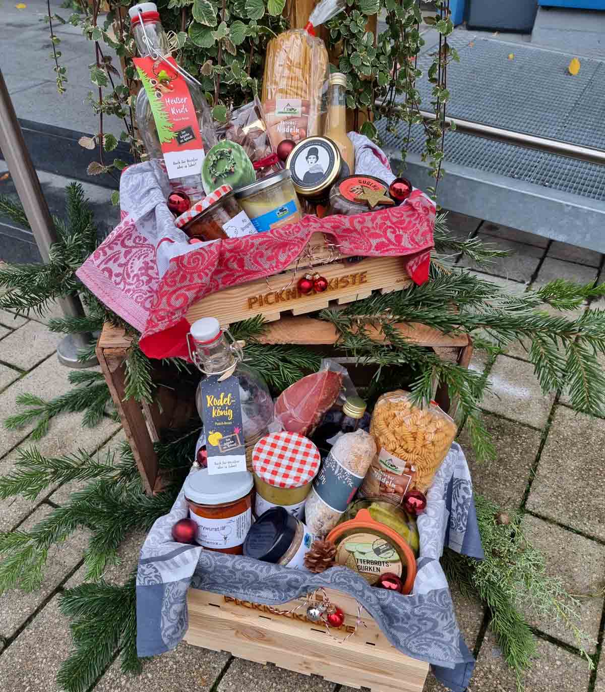 Sowohl die Picknickkiste 