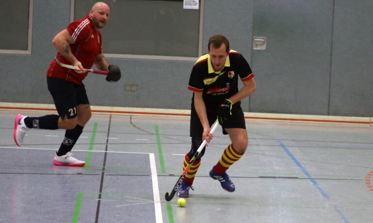 Bernd Temme, der in Bielefeld traf, und Hockey United schließen die Saison auf dem dritten Platz ab. Foto: Wagner