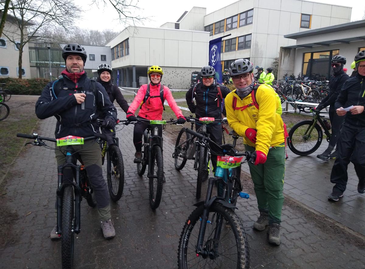 Aufgrund des Wetters zählte der RSC Werne weniger Teilnehmende als erhofft bei der Winterbike-Trophy. Fotos: Kollhoff