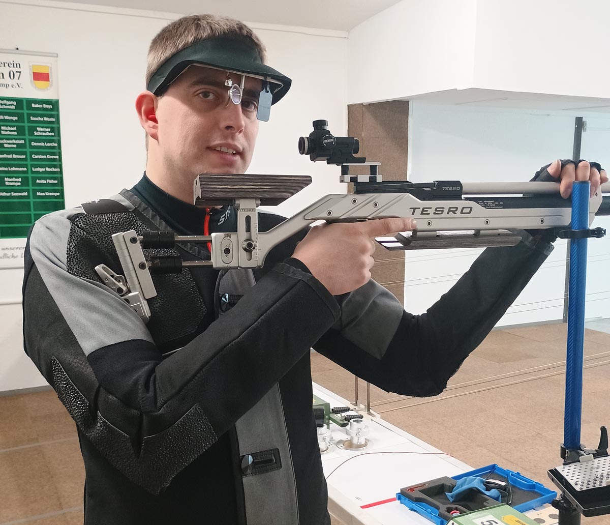 Andreas Stentrup holte dank einer neuen persönlichen Bestleistung einen Punkt für die Frohsinn-Schützen. Foto: privat
