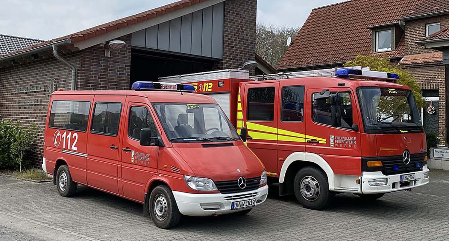 Die Löschgruppe Langern der Freiwilligen Feuerwehr Werne war im Einsatz. Foto: FFW