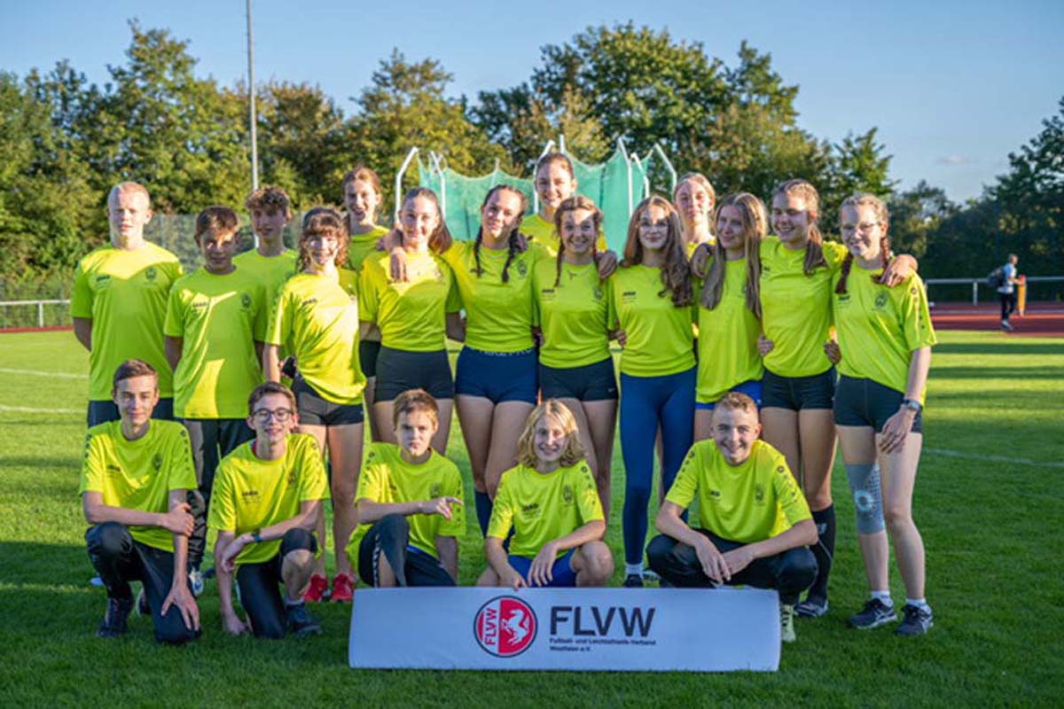 Die weibliche U16-Jugend des TV Werne triumphierte im vergangenen September bei den Westfälischen Leichtathletik-Meisterschaften in Kreuztal. Für diesen Erfolg ist das Team als Mannschaft des Jahres 2023 nominiert. Archivfoto: privat