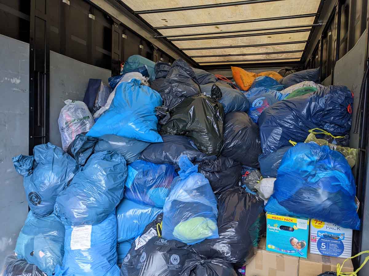 Die Alttextiliensammlung des KAB-Stadtverbandes Werne war im Herbst 2023 sehr erfolgreich. Foto: privat