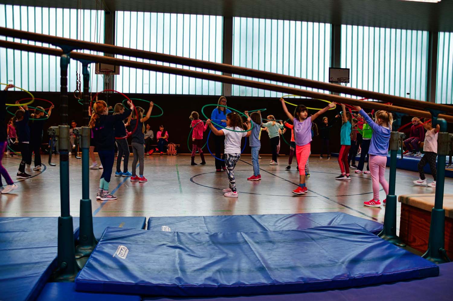 Der Sportworkshop begeisterte die Kinder, die fleißig mitmachten. Fotos: privat