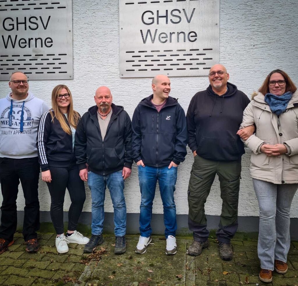 Der neue Vorstand mit (von links) Stefan Buchholz, Vivien Teupe, Peter Budde, Thorben Kunze, Günter Dietrich, Tanja Gillmeister. Foto: GHSV Werne e.V.