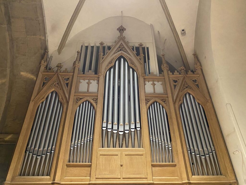 Die Seifert-Orgel auf der Orgelempore der St. Christophorus-Kirche stammt aus dem Jahr 1918.