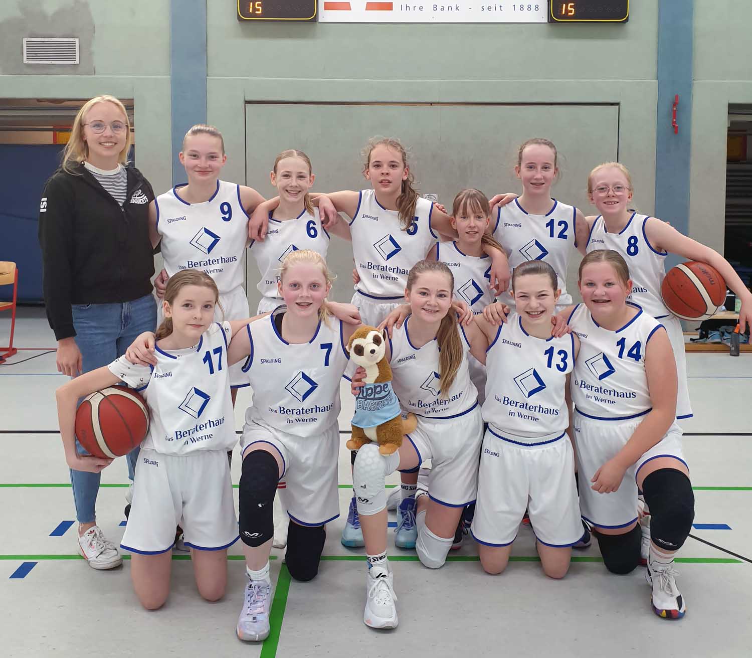 Die weibliche U14 der LippeBaskets Werne feierte zuletzt einen klaren Heimsieg gegen Herne. Foto: privat