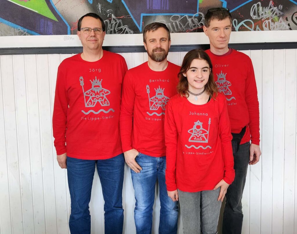 Die Lippe-Siedler 2 mit (v.l.) Jörg Kreienbaum-Bülau, Bernhard Rimatzki, Johanna Gäßner und Oliver Kunst. Foto: Marcus Gäßner