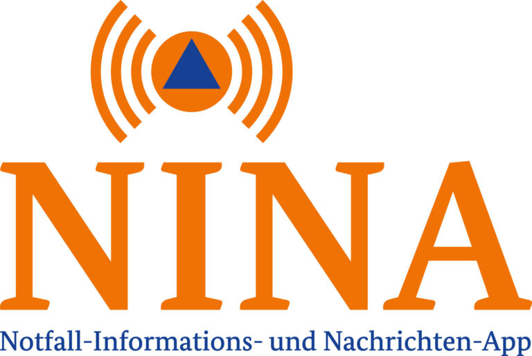 Das Bundesamt für Bevölkerungsschutz hat mit der NINA App über den Eintritt von Trümmerteilen in die Erdatmosphäre ab Freitagmittag, 8. März, gewarnt. Logo: BBK