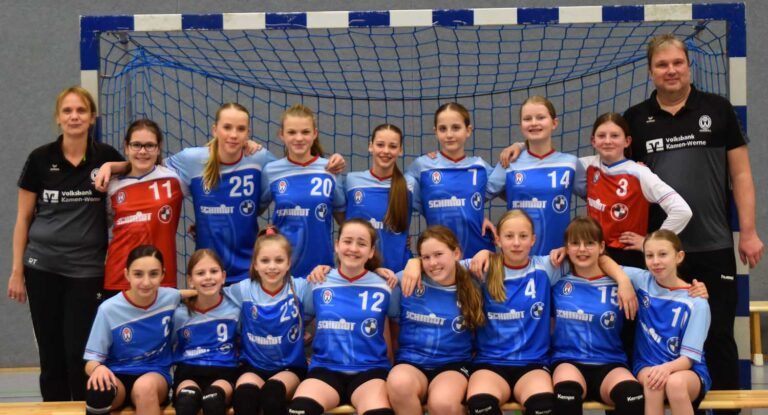 Die weibliche D-Jugend der TV Werne Handballabteilung wurde Dritte bei den Westfalenmeisterschaften. Foto: privat