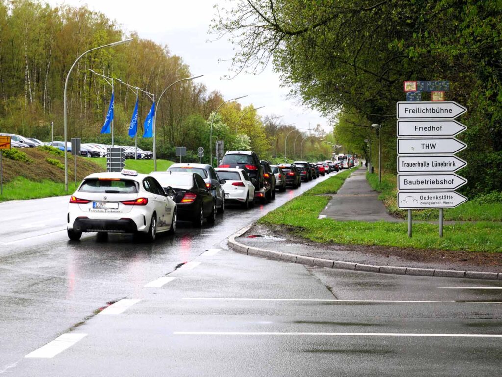 In Geduld mussten sich die verkehrsteilnehmer üben.