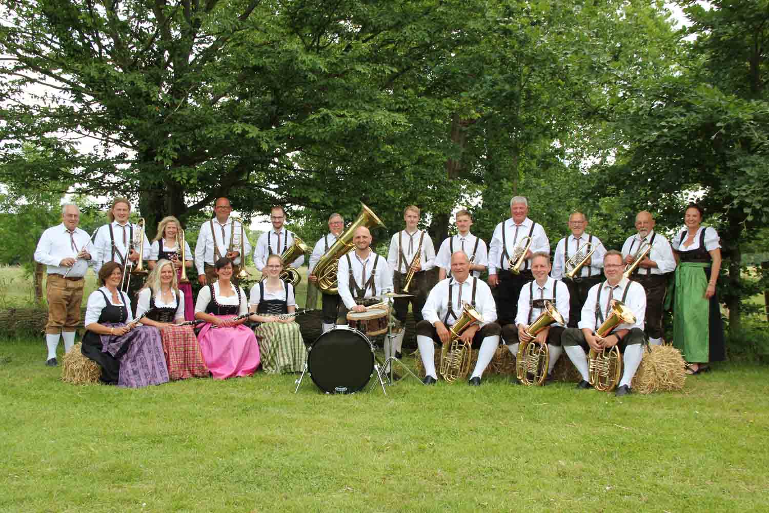 Die Baumberger Musikanten eröffnen traditionell die Konzertreihe am Gradierwerk. Foto: privat