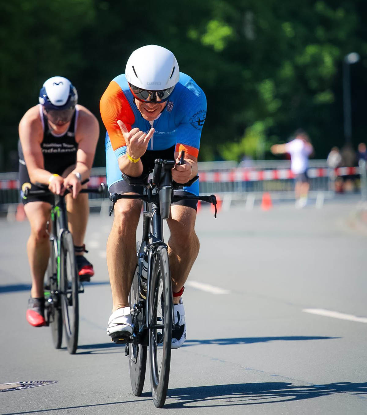 Auf der Radstrecke lief es richtig rund für die TV-Triathleten. Fotos: privat