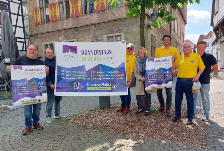Die "Donnerstags in Werne"-Reihe und der Feierabendmarkt der Lions finden auch 2024 wieder statt. Foto: Wagner