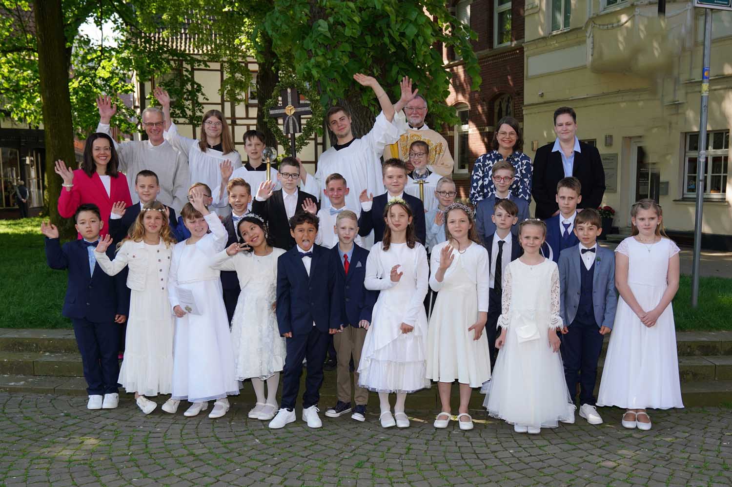 In Werne wurde auch 2024 Erstkommunion gefeiert. Fotos: Pfarrgemeinde St. Christophorus