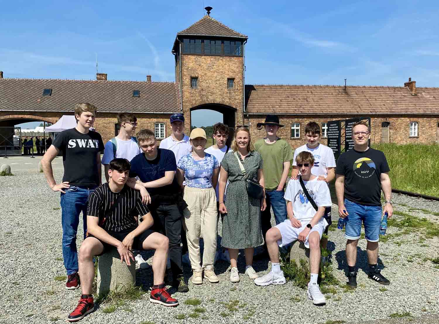 Eindruck bei der MSS-Delegation ließ auch der Besuch im ehemaligen Vernichtungslager Birkenau. Foto: privat