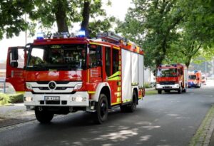 In voller Stärke war die Freiwiliie Feuerwehr Werne bei RCS im Einsatz. Foto: Volkmer (Archiv)