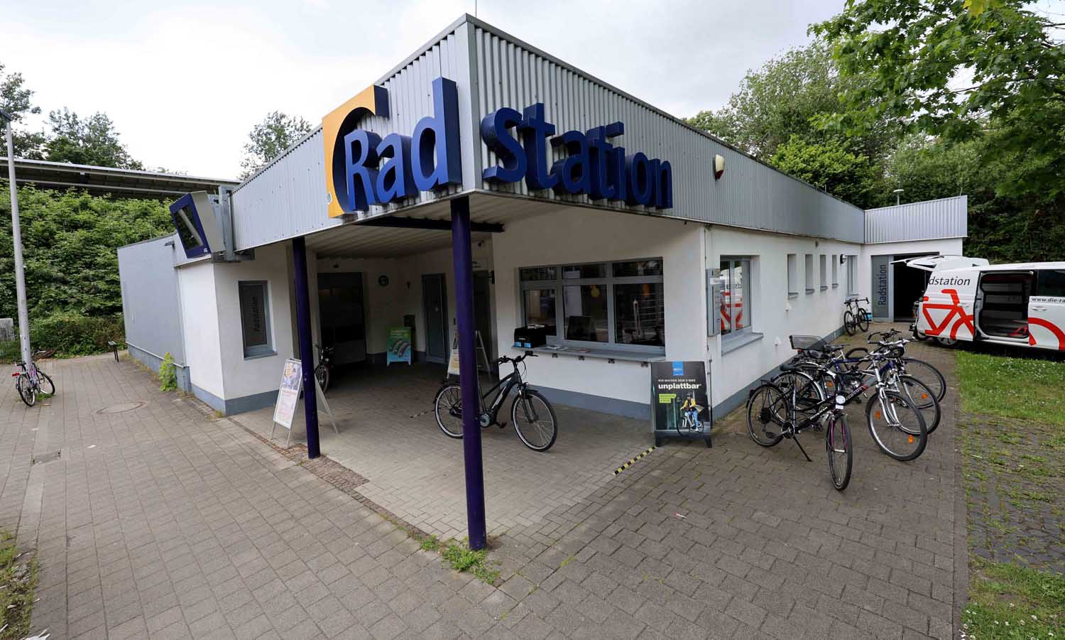 Die Rad- und Mobilstation am Bahnhof in Werne. Foto: Volkmer