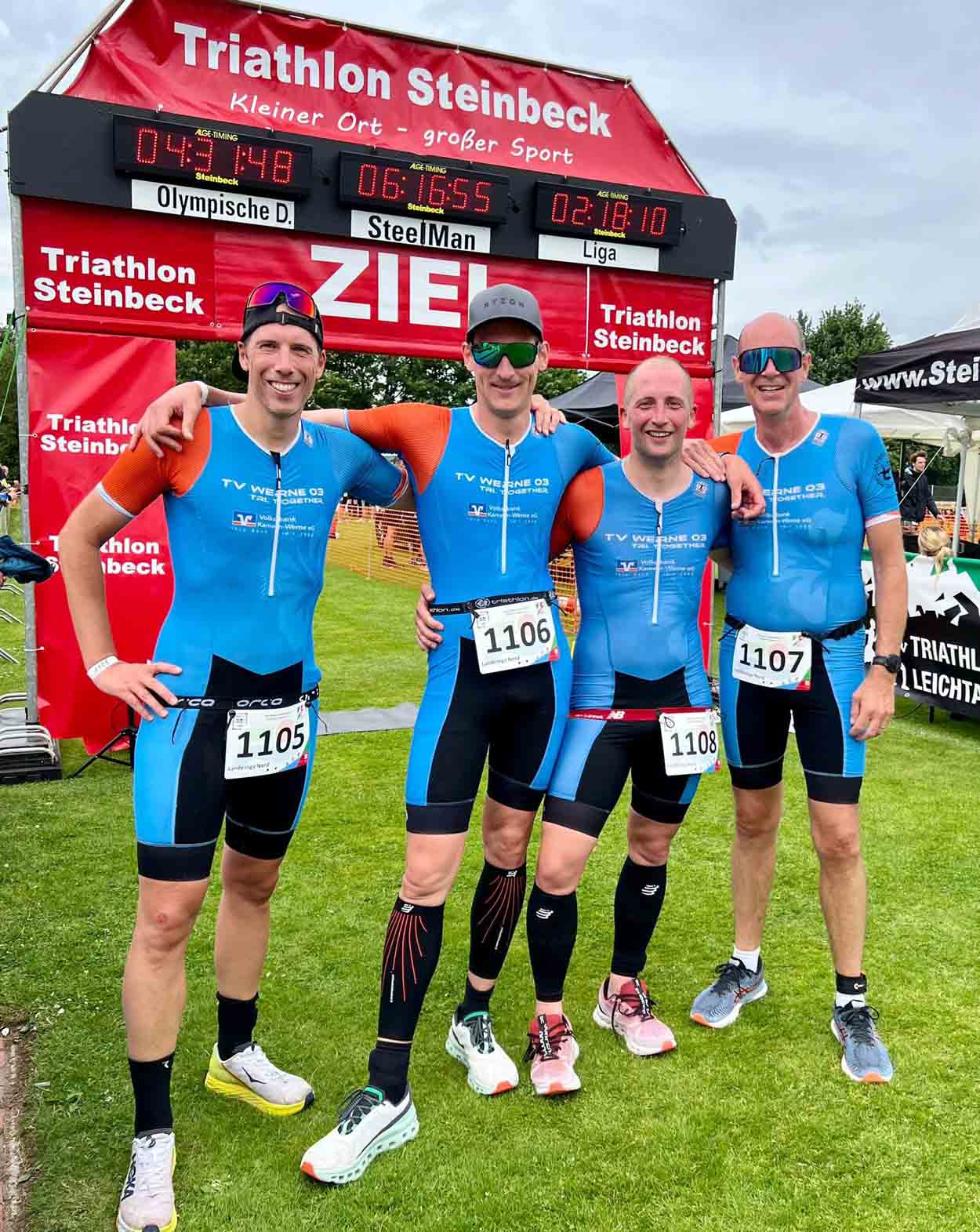Das Landesliga-Team der TV Werne Wasserfreunde startet in Steinbeck in die neue Triathlon-Saison. Foto: privat