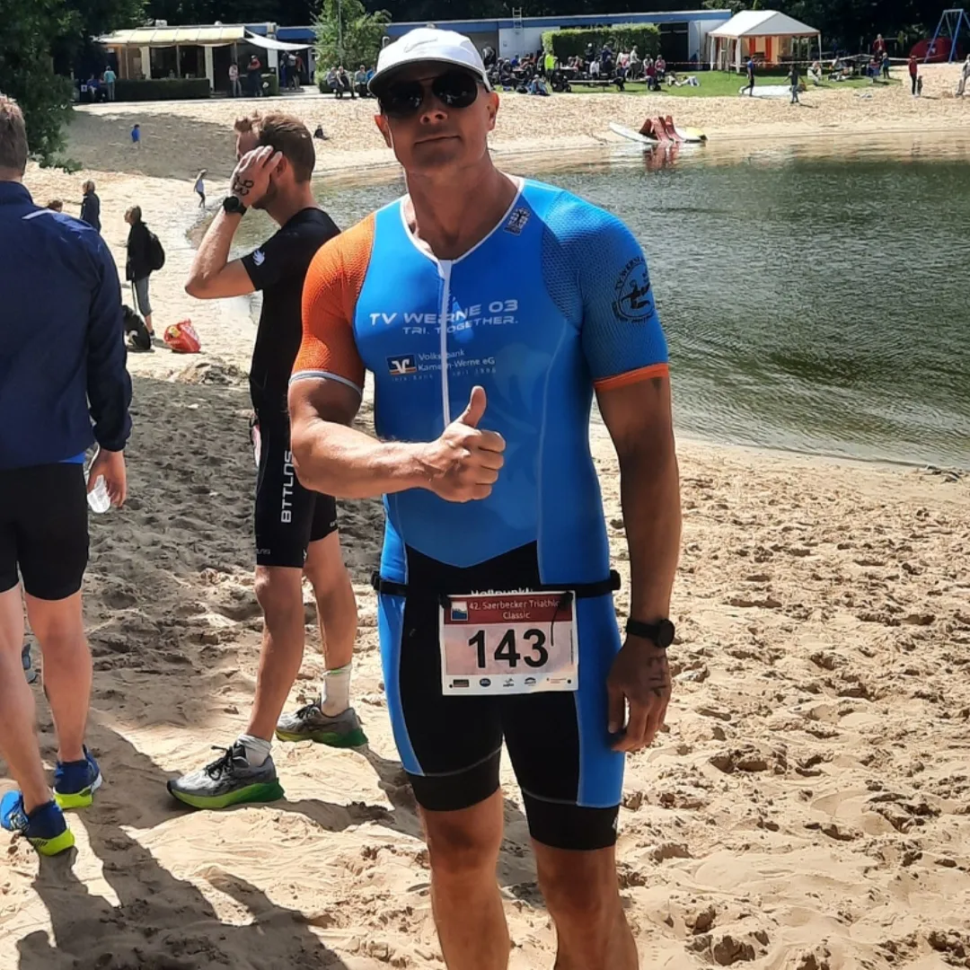 Carsten Willfroth war beim Saarbecker Triathlon am Start - und war am Ende hochzufrieden mit seinem Ergebnis. Foto: privat