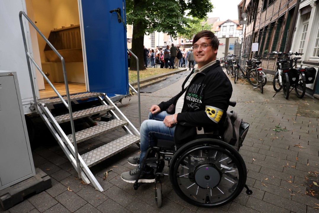 Marius Gellert vom Verein 