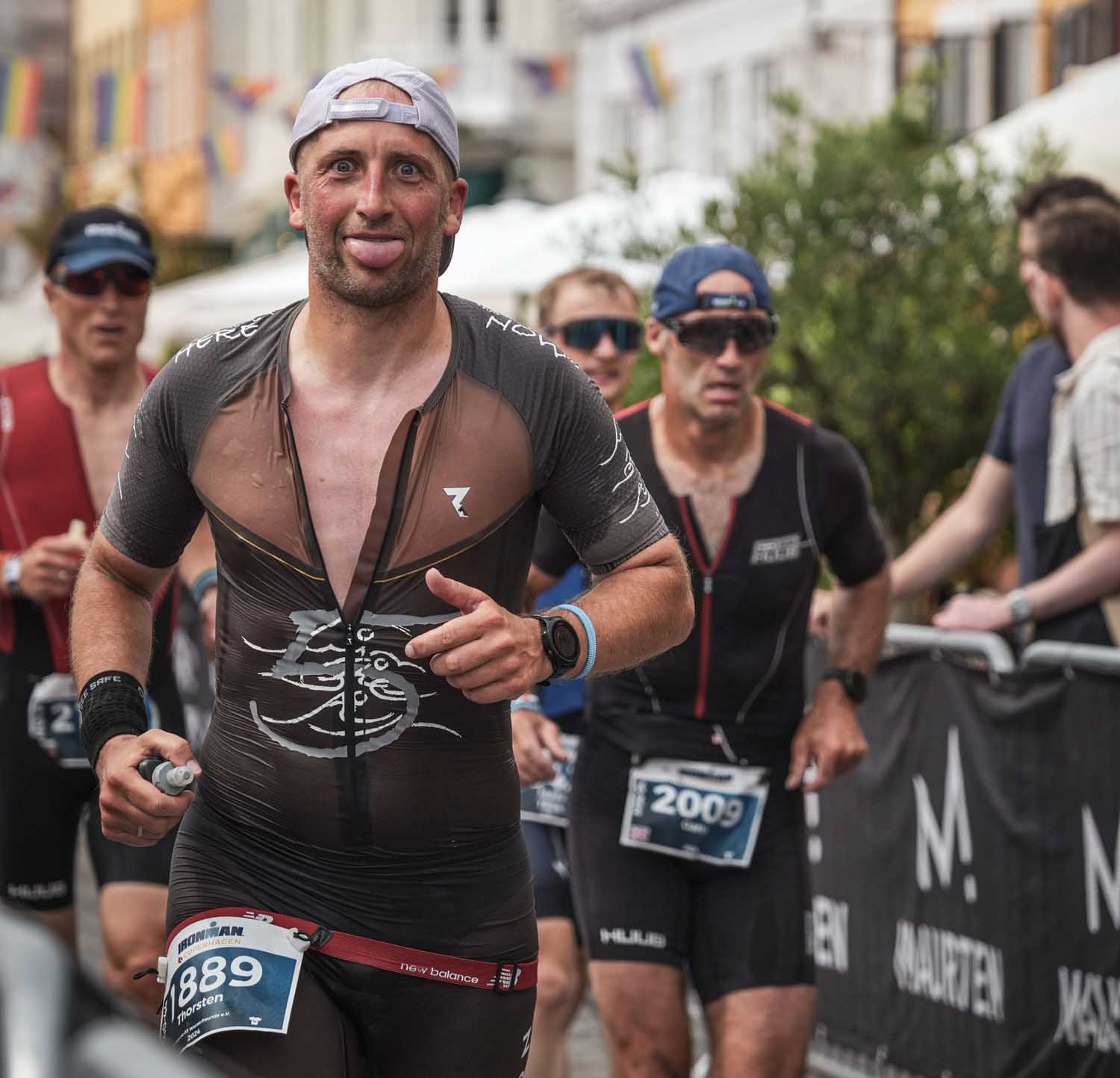Schon seinen zweiten Ironman-Wettbewerb meisterte der Werner Triathlet Thorsten Kräher - diesmal in Kopenhagen. Fotos: privat