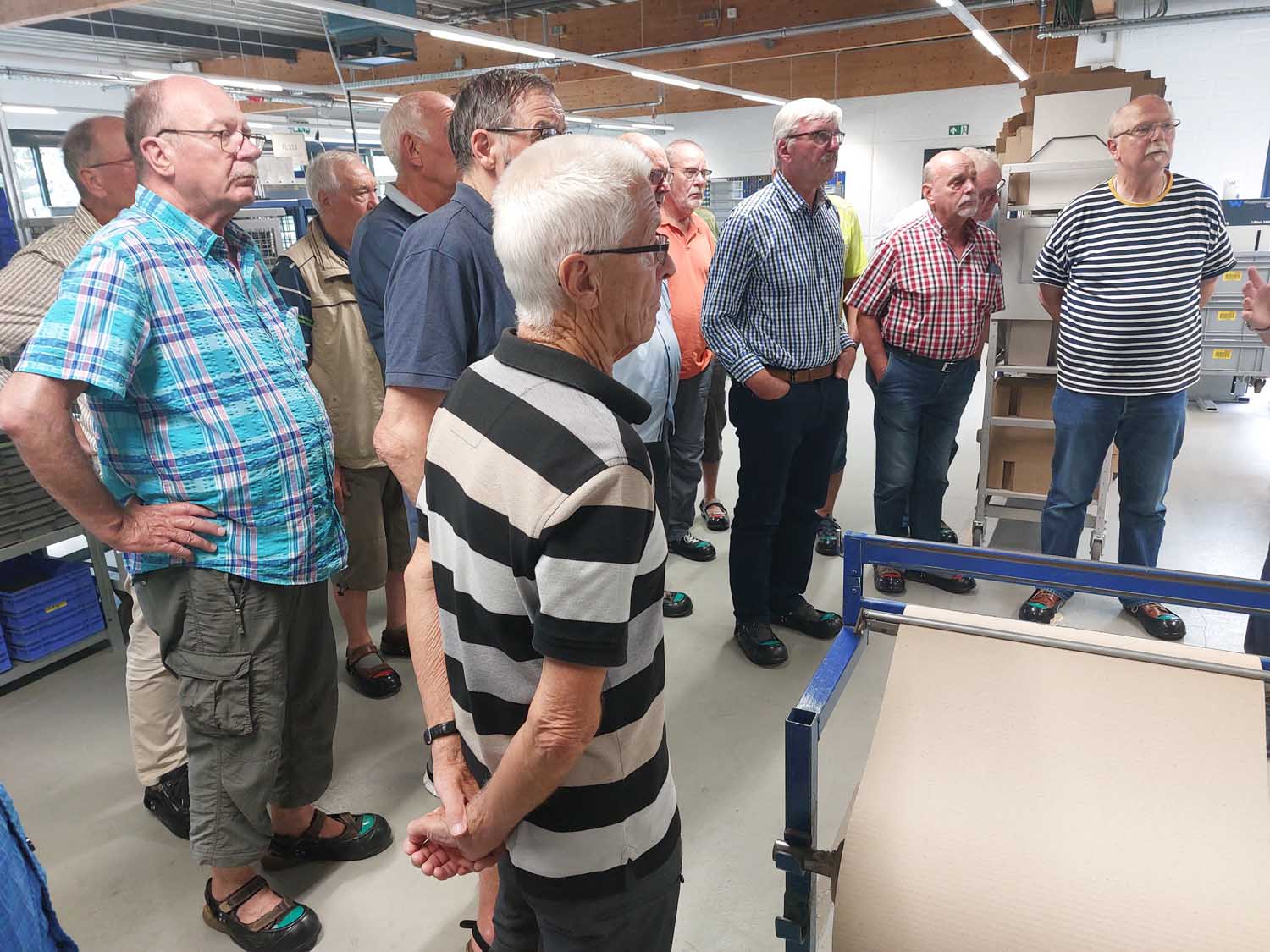 Viele Informationen sammelten die Teilnehmer der TOP 50 Gruppen beim Besuch des Familienunternehmens SIBA in Lünen. Foto: Manfred Prömel