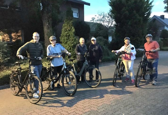 Mit dem Fahrrad erkundeten die Christdemokraten aus Stockum die Umgebung. Foto: privat