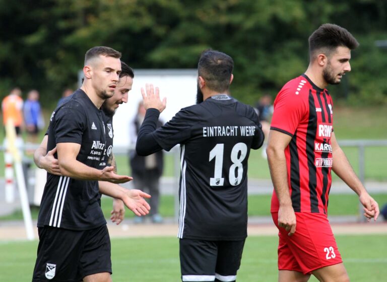 Eintracht Werne durfte in Heessen wieder jubeln. Foto: Wagner