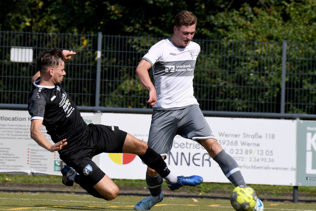 Bereits nach zehn Minuten hatte Jason Jäger die Führung für den WSC auf dem Fuß, doch der Angreifer schob den Ball am langen Eck vorbei. Foto: MSW