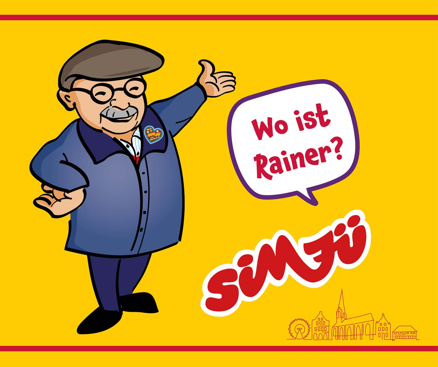 Um das Frühstück im Riesenrad zu gewinnen, muss man die Plakate mit 