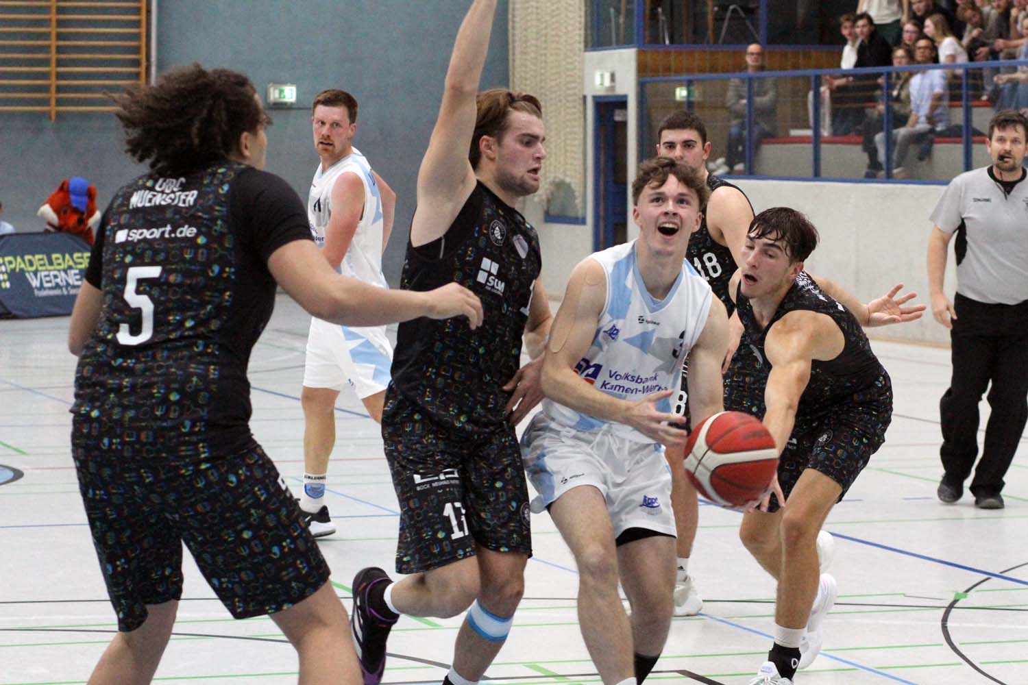 Jordan Most war einer der vielen Aktivposten bei den LippeBaskets gegen den UBC Münster. Fotos: Wagner