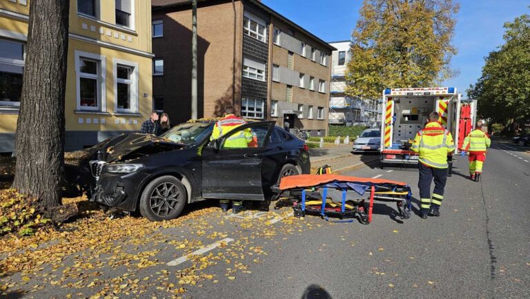 Ein Verkehrsunfall ereignete sich am Freitag (18. Oktober 2024) auf der Alten Münsterstraße. Foto: FFW