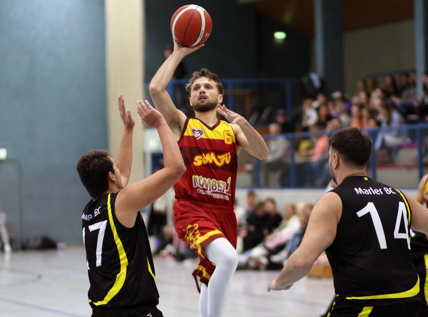Felix Blome war einer der besten Spieler der LippeBaskets am Samstagabend gegen den Marler BC. Foto: Wagner